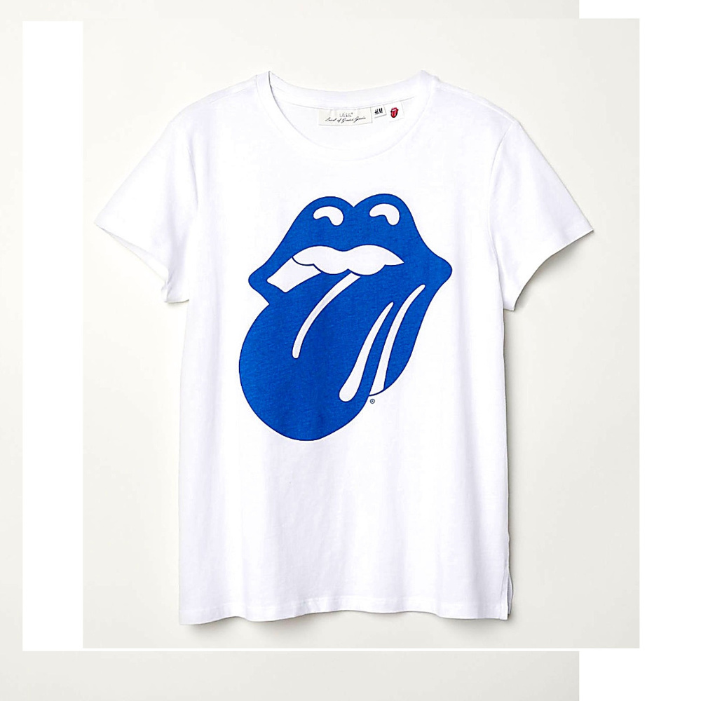 Rolling Stones Blue Tongue Top Tee M XL NWT - Picture 2 of 3